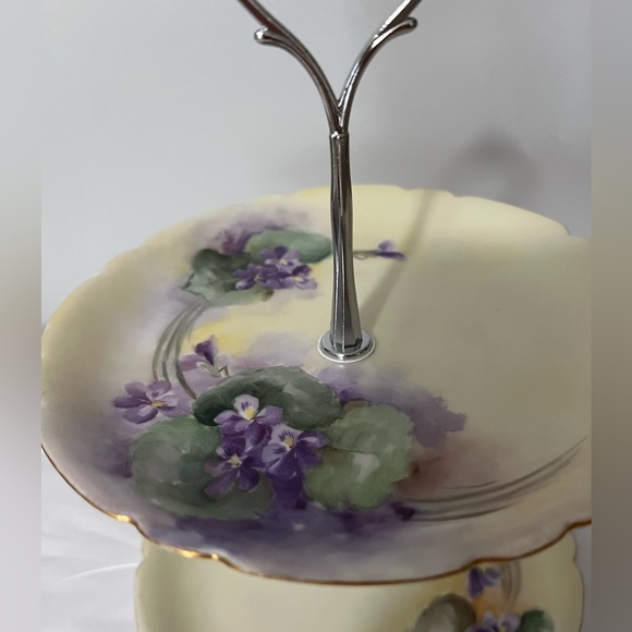 Vintage Plate Trinket Tier Stand - Picture 10 of 11